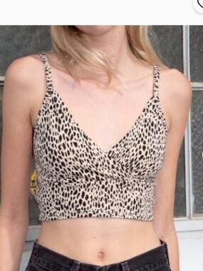 Brandy Melville Cheetah Print Amara Tank Top